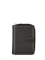 Portefeuille Leder Katana Zwart marina 753052