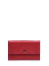Portefeuille Foulonn Leder Yves renard Rood foulonne 29439