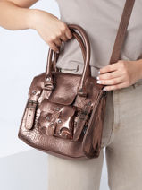 Handtas Vintage Leder Paul marius Bruin vintage S-vue-porte