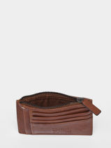 Porte Cartes Porte Monnaie Leder Basilic pepper Bruin traveler BTRA94-vue-porte