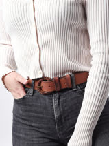 Riem Biba Bruin belt DEL1A-vue-porte