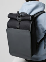 Rugzak 1 Compartiment Met 14" Laptopvak Kapten and son Blauw backcpack AF116-vue-porte