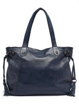 Schoudertas Cow Leder Basilic pepper Blauw cow 756385