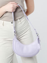 Cross Body Tas Noholita Leder Lancaster Violet noholita 37-vue-porte