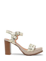 Sandalen Met Hak Jain Uit Leder Mam'zelle Goud women CSG1H03