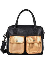Handtas Dandy Dor Leder Paul marius Zwart dore F9774-3