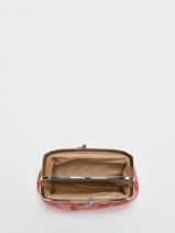 Portemonnee Leder Hexagona Oranje coconut E77271-vue-porte