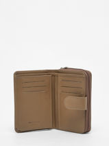 Portefeuille Leder Hexagona Bruin confort 461063-vue-porte