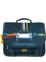 Boekentas Cedar 2 Compartimenten Stones and bones Blauw boys B