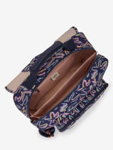 Boekentas Iniko 2 Compartimenten Kipling Blauw back to school KI7055-vue-porte