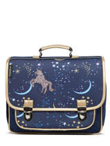 Rugzak 2 Compartimenten Caramel et cie Blauw boheme FI