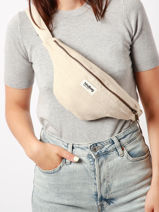 Heuptasje Olivia Jute Hindbag Beige jute 4-vue-porte
