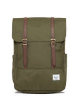 Rugzak 1 Compartiment Herschel Groen classics 11404