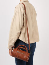 Cross Body Tas Charlie Leder Paul marius Bruin vintage CHARLIE-vue-porte