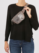 Heuptasje La Banane Xs Leder Paul marius Zilver vintage 52641-vue-porte