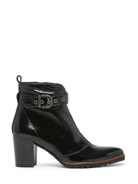 Enkellaarsjes Met Hak Thais Uit Leder Dorking Zwart theme D8300