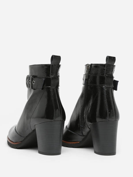 Enkellaarsjes Met Hak Thais Uit Leder Dorking Zwart theme D8300 ander zicht 4