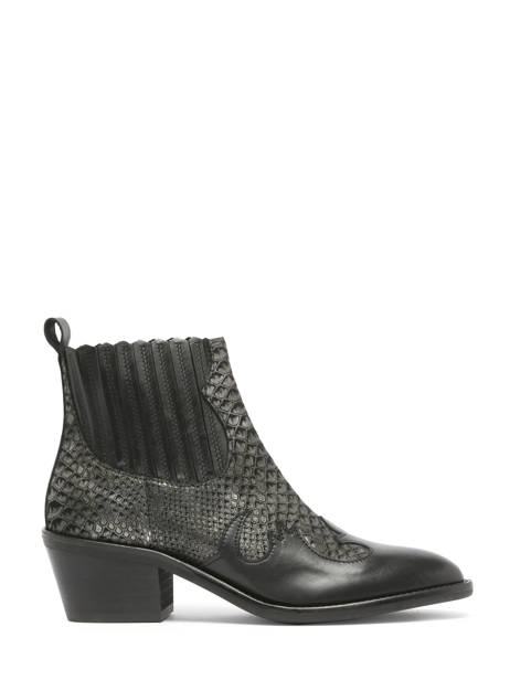 Santiago Laarzen Met Hak Uit Leder Myma Zwart women 6746