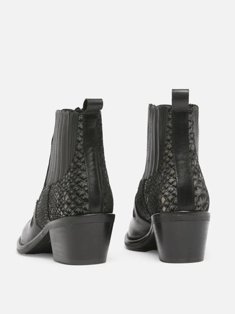 Santiago Laarzen Met Hak Uit Leder Myma Zwart women 6746 ander zicht 4