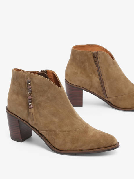 Enkellaarsjes Met Hak Natax Uit Leder Mam'zelle Bruin women CSIRI54 ander zicht 3