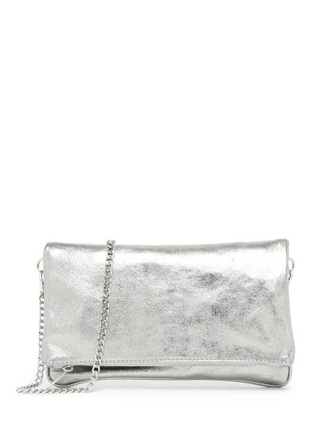 Cross Body Tas Nine Leder Milano Zilver nine NI22112N