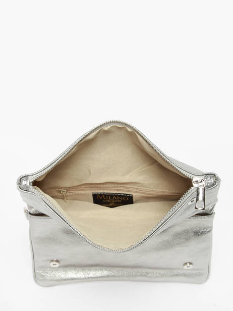 Cross Body Tas Nine Leder Milano Zilver nine NI22112N ander zicht 3