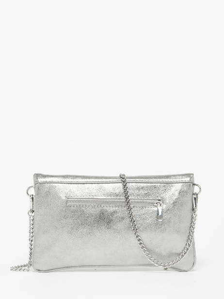 Cross Body Tas Nine Leder Milano Zilver nine NI22112N ander zicht 4