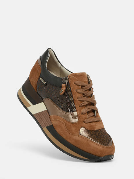 Sneakers Olimpia Uit Leder Mephisto Bruin women P5143558 ander zicht 1