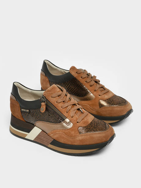 Sneakers Olimpia Uit Leder Mephisto Bruin women P5143558 ander zicht 3