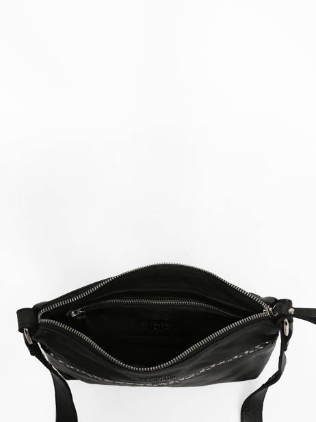 Cross Body Tas Glam Leder Basilic pepper Zwart glam BGLA68 ander zicht 3