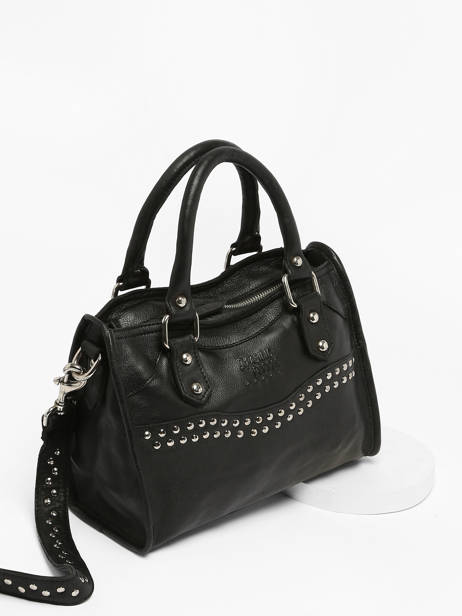 Cross Body Tas Glam Leder Basilic pepper Zwart glam BGLA72 ander zicht 3