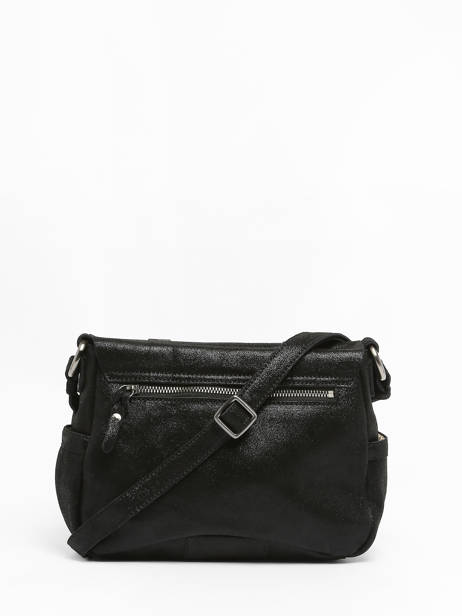 Cross Body Tas Vintage Leder Vintage Leder Mila louise Zwart vintage 3017X ander zicht 4