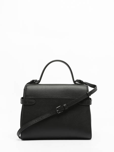 Cross Body Tas M Emilie Grainé Leder Le tanneur Zwart emily TEMI1014 ander zicht 4