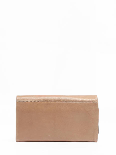 Portemonnee Smart Leder Basilic pepper Beige smart BSMA97 ander zicht 2