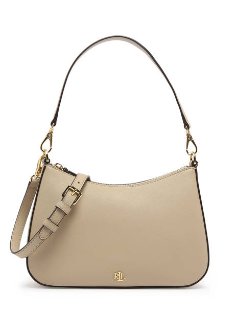 Schoudertas Danni 26 Leder Lauren ralph lauren Beige danni 31883768