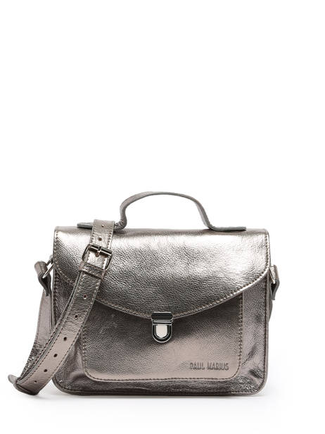 Cross Body Tas Vintage Leder Paul marius Zilver vintage GEORGE