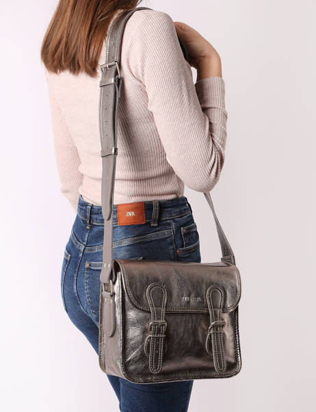 Cross Body Tas La Sacoche Leder Paul marius Zilver vintage S ander zicht 1