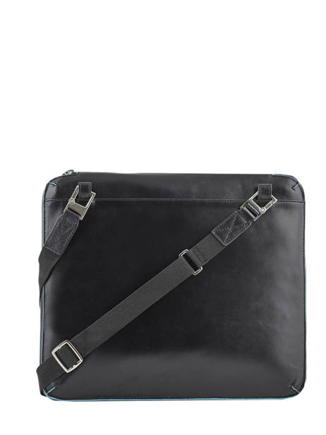 Conferentiemap Piquadro Zwart blue square PB3251B2 ander zicht 3