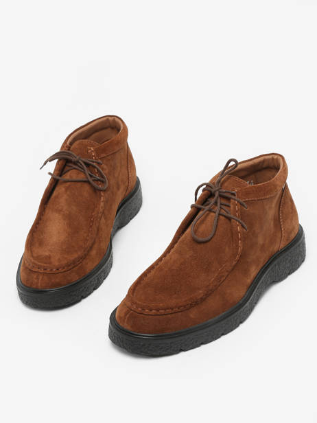 Derby Veterschoenen Evrard Uit Leder Mephisto Bruin men P5140603 ander zicht 1