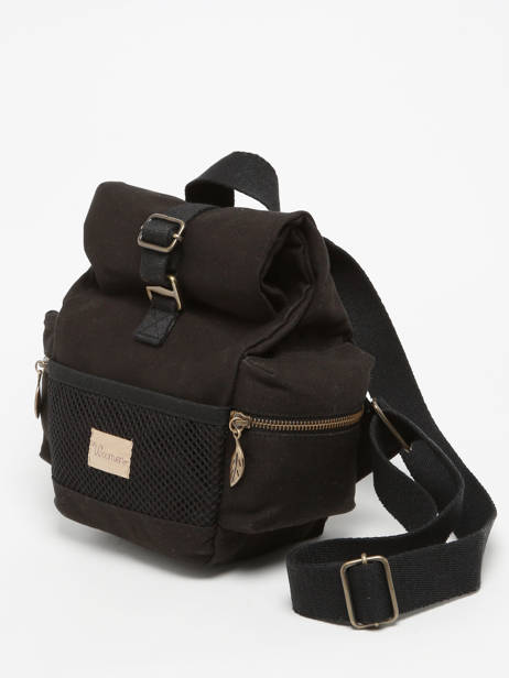 Rolltop Rugzak S Narcisse Woomen Zwart narcisse WNAR04 ander zicht 2