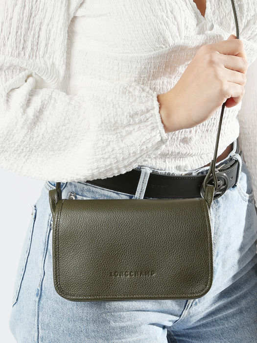 Longchamp Le foulonné Clutch Bruin