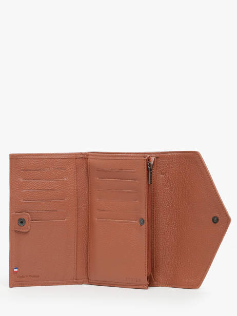Portefeuille Madras Leder Etrier Bruin madras EMAD701 ander zicht 1