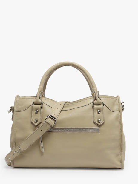 Handtas Leder Basilic pepper Beige glam BGLA22 ander zicht 4