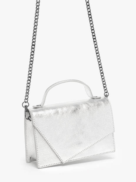 Cross Body Tas Nine Leder Milano Zilver nine NI23111 ander zicht 2