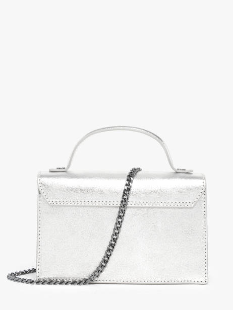Cross Body Tas Nine Leder Milano Zilver nine NI23111 ander zicht 4