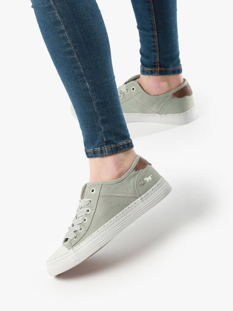 Sneakers Mustang Groen women 1376303 ander zicht 2
