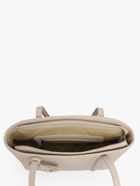 Shoppingtas Small Cabas Leder Nathan baume Beige nathan 6 ander zicht 3