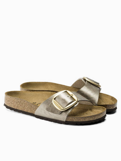 Slippers Madrid Big Buckle Birkenstock Beige women 1016237 ander zicht 4