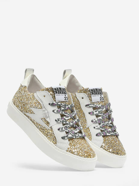 Sneakers Viken Uit Leder Semerdjian Goud women VIKE9586 ander zicht 3