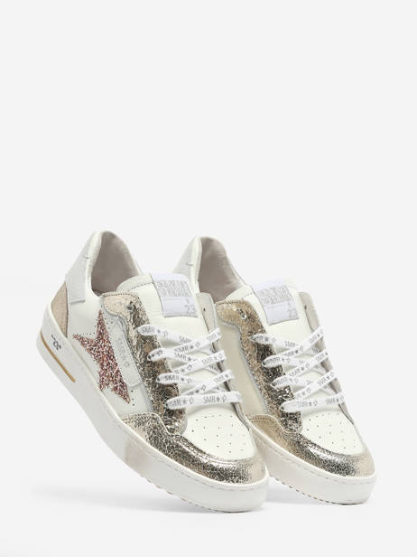 Sneakers Ale Uit Leder Semerdjian Goud women ALE11813 ander zicht 3